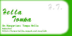 hella tompa business card